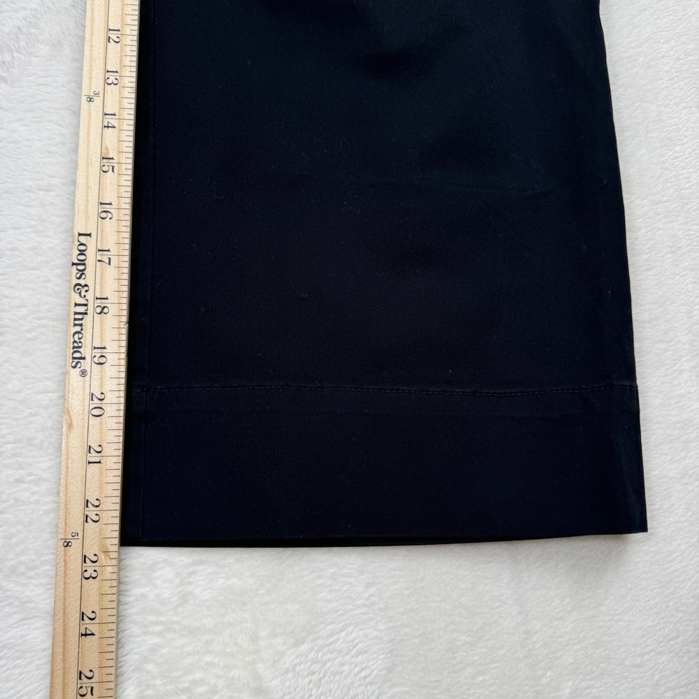 NWT INC International Concepts Pants Womens 18W Black Brit I‎ Wide Crop Button - Picture 7 of 13
